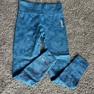 Gymshark Camo Blue Leggings